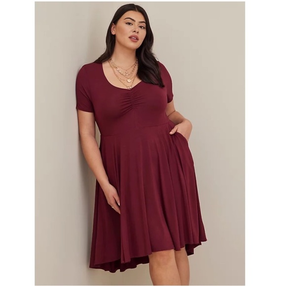 torrid Dresses & Skirts - TORRID NWT MINI SUPER SOFT CINCH FRONT SKATER DRESS